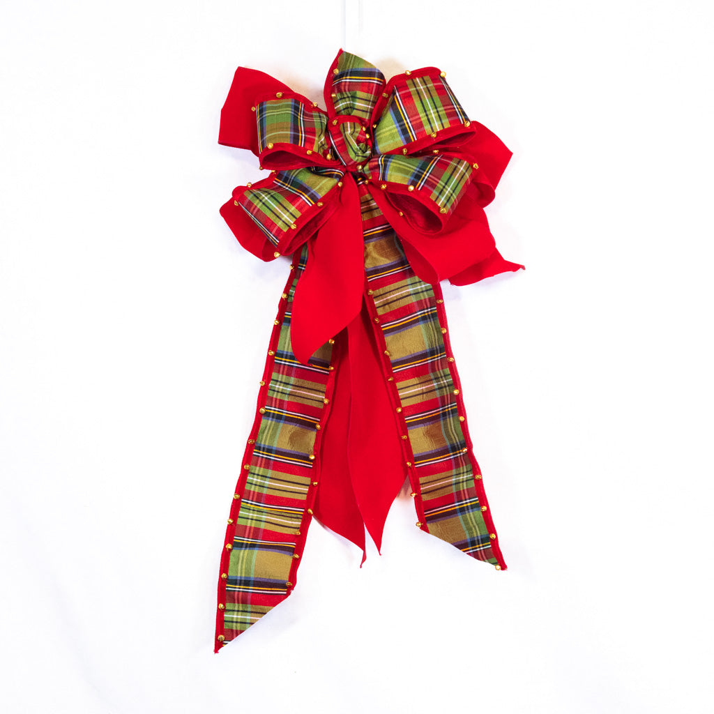 McFarland Plaid Bow with Bell Edge