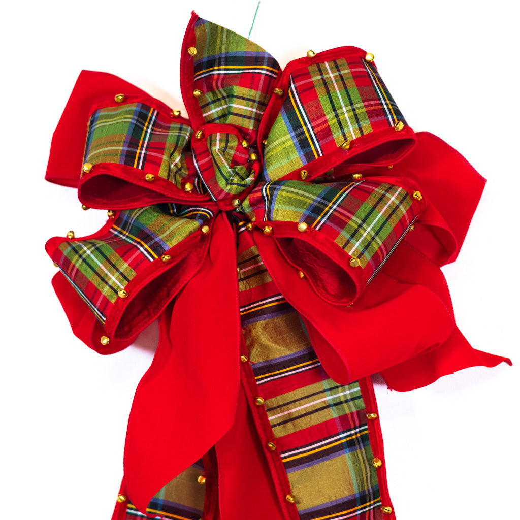 McFarland Plaid Bow with Bell Edge
