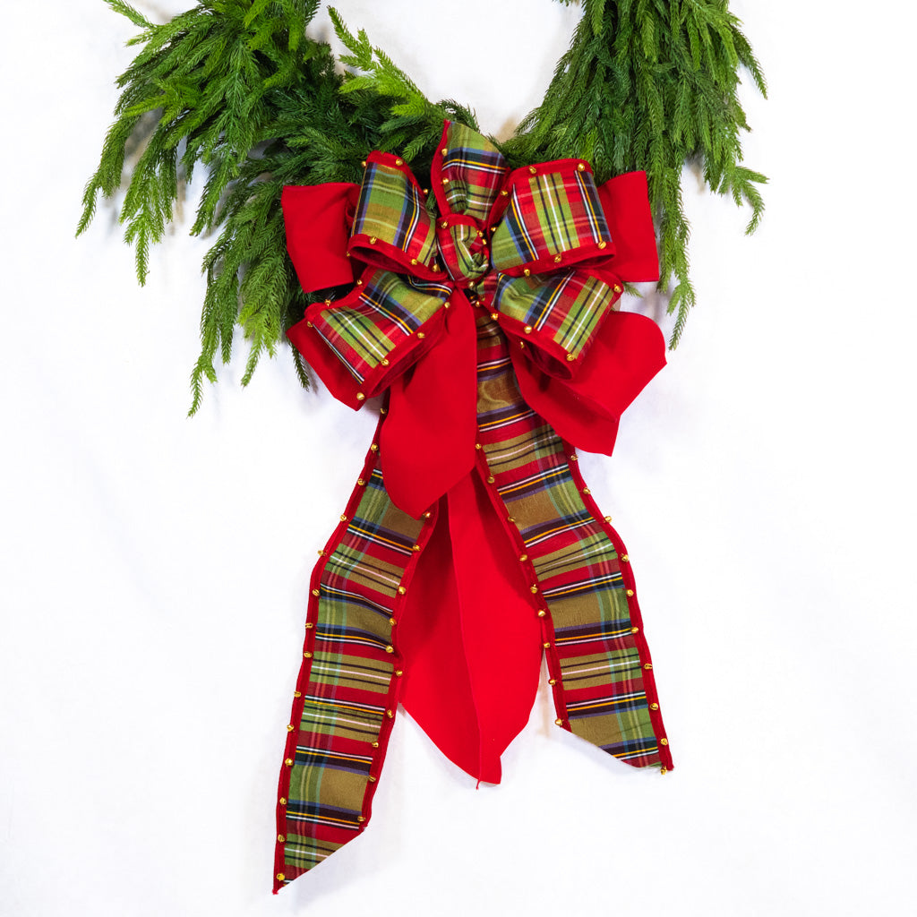 McFarland Plaid Bow with Bell Edge
