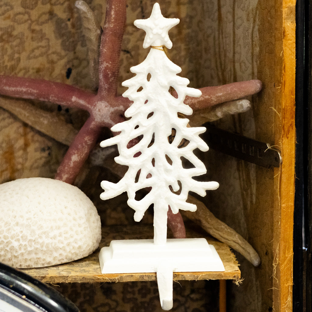 White Coral Tree Stocking Holder