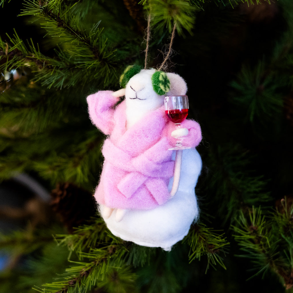 Spa Day Chair Mouse Ornament