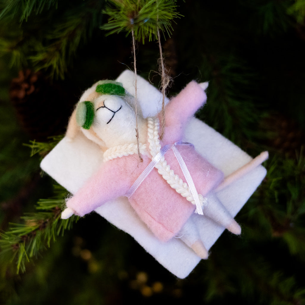 Spa Day Mat Mouse Ornament