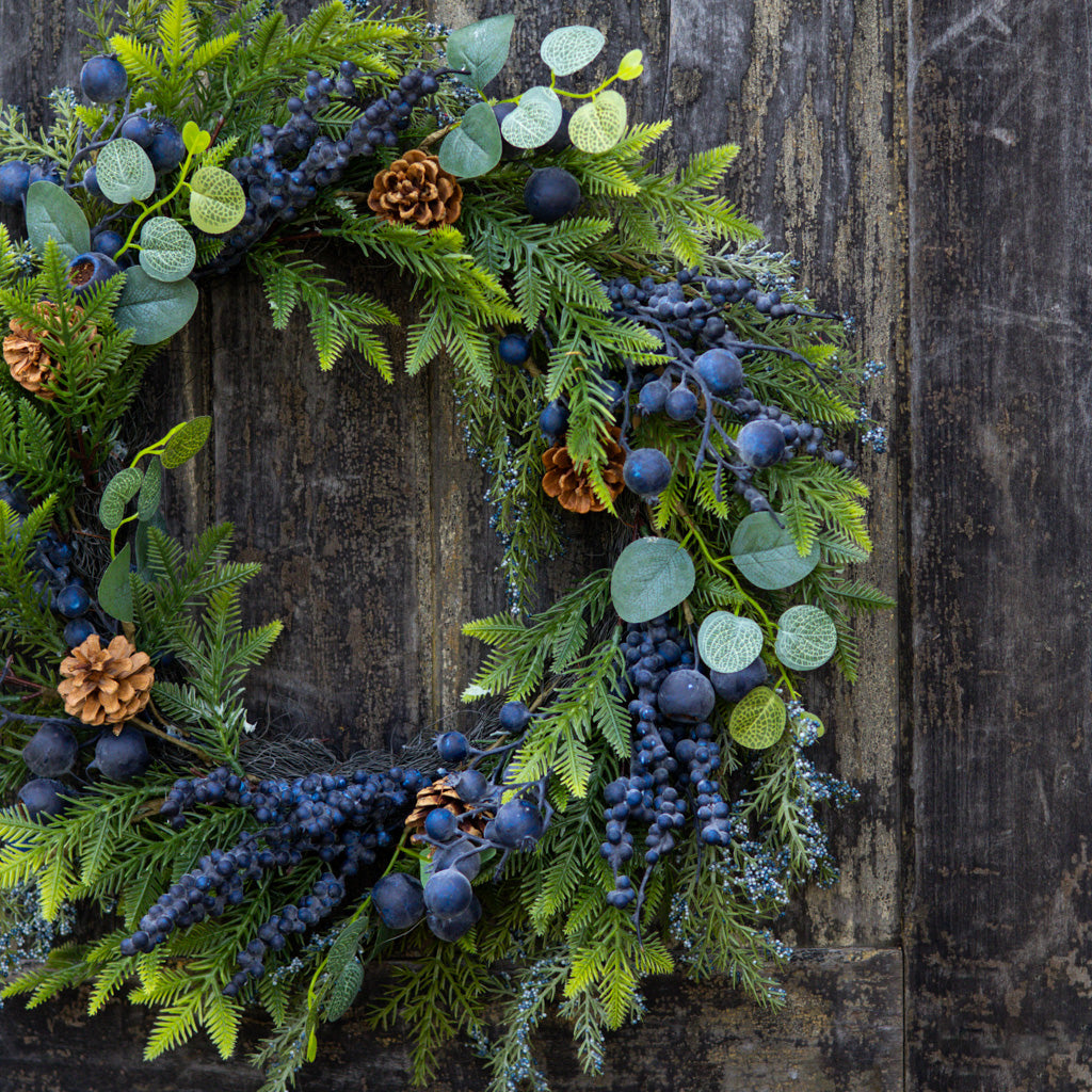 26"D Blueberry Hill Wreath