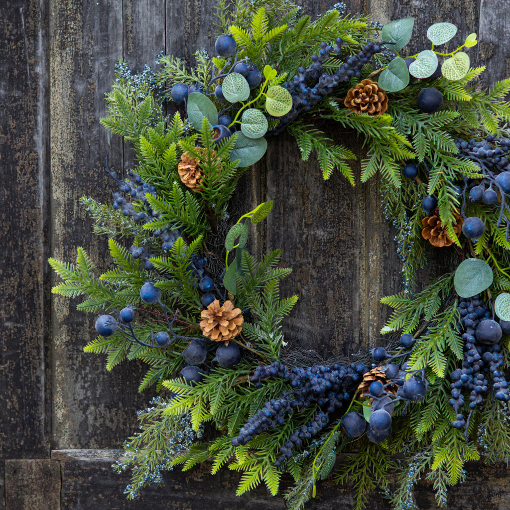 26"D Blueberry Hill Wreath