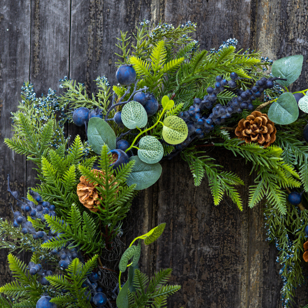 26"D Blueberry Hill Wreath