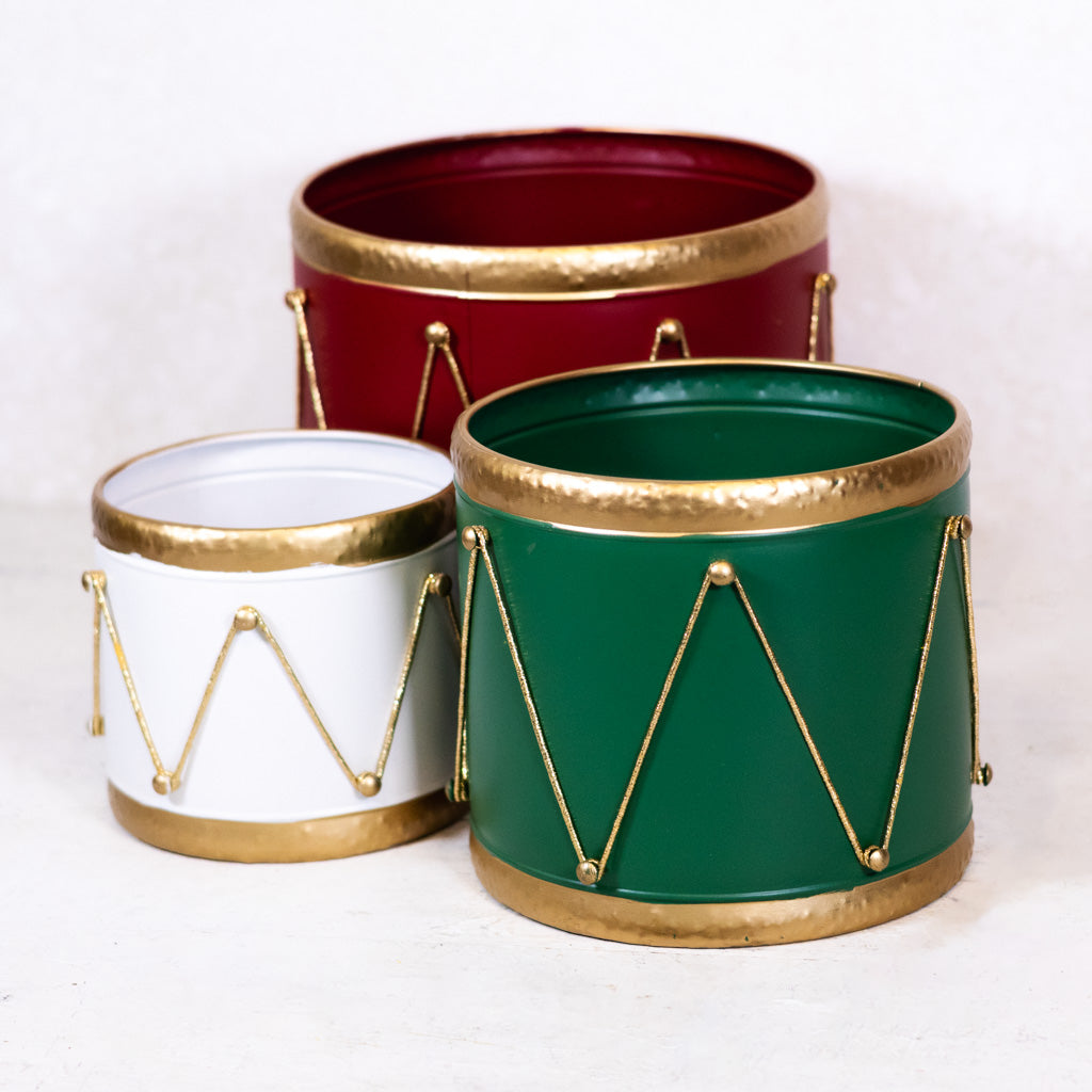 Metal Green Drum Container