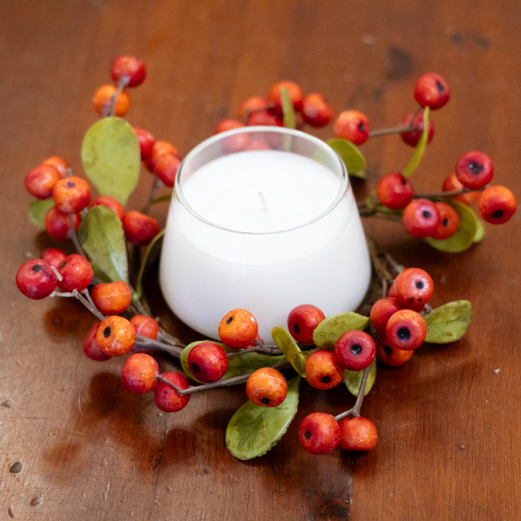 Orange Berry Candle Ring