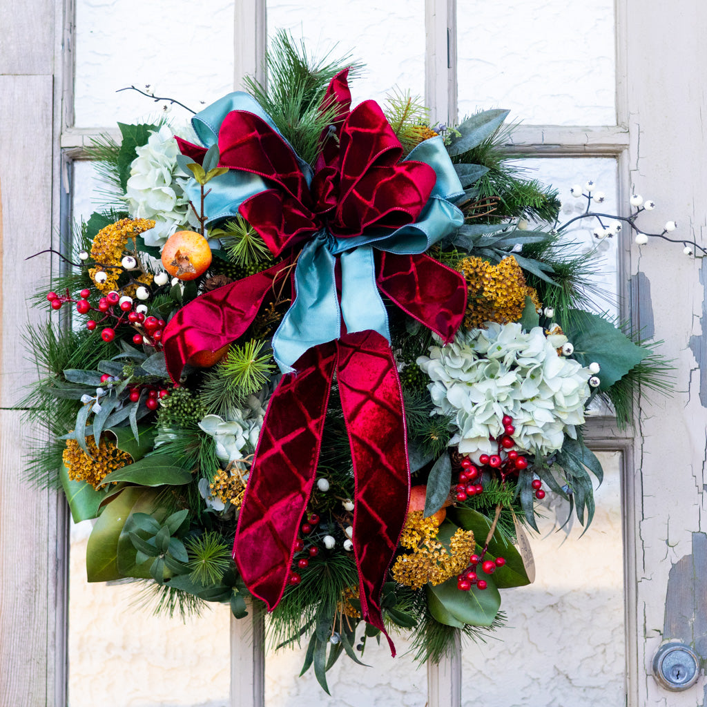 Pompous Pomegranate Holiday Wreath