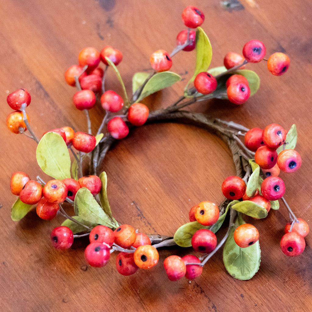 Orange Berry Candle Ring