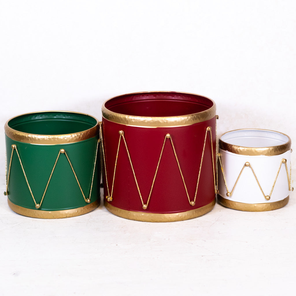 Metal Red Drum Container