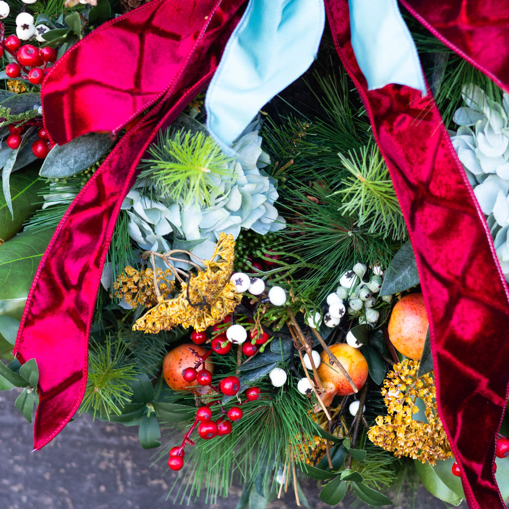 Pompous Pomegranate Holiday Wreath