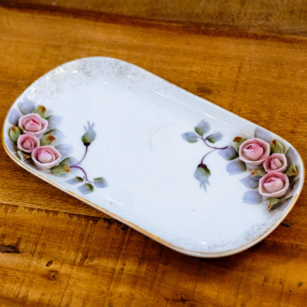 Porcelain Tray with Three Bottles Vanity Set