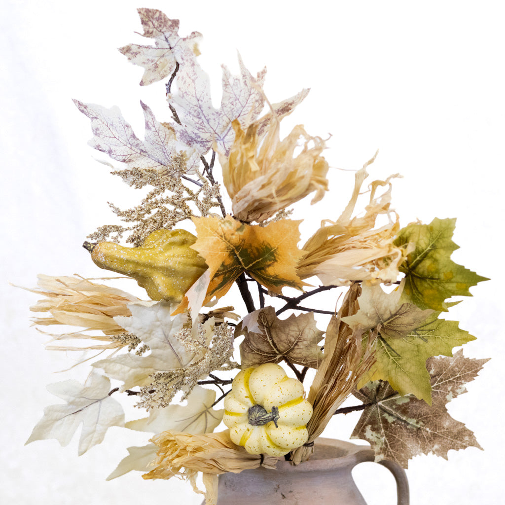 Harvest Leaf Pumpkin Gourd Spray