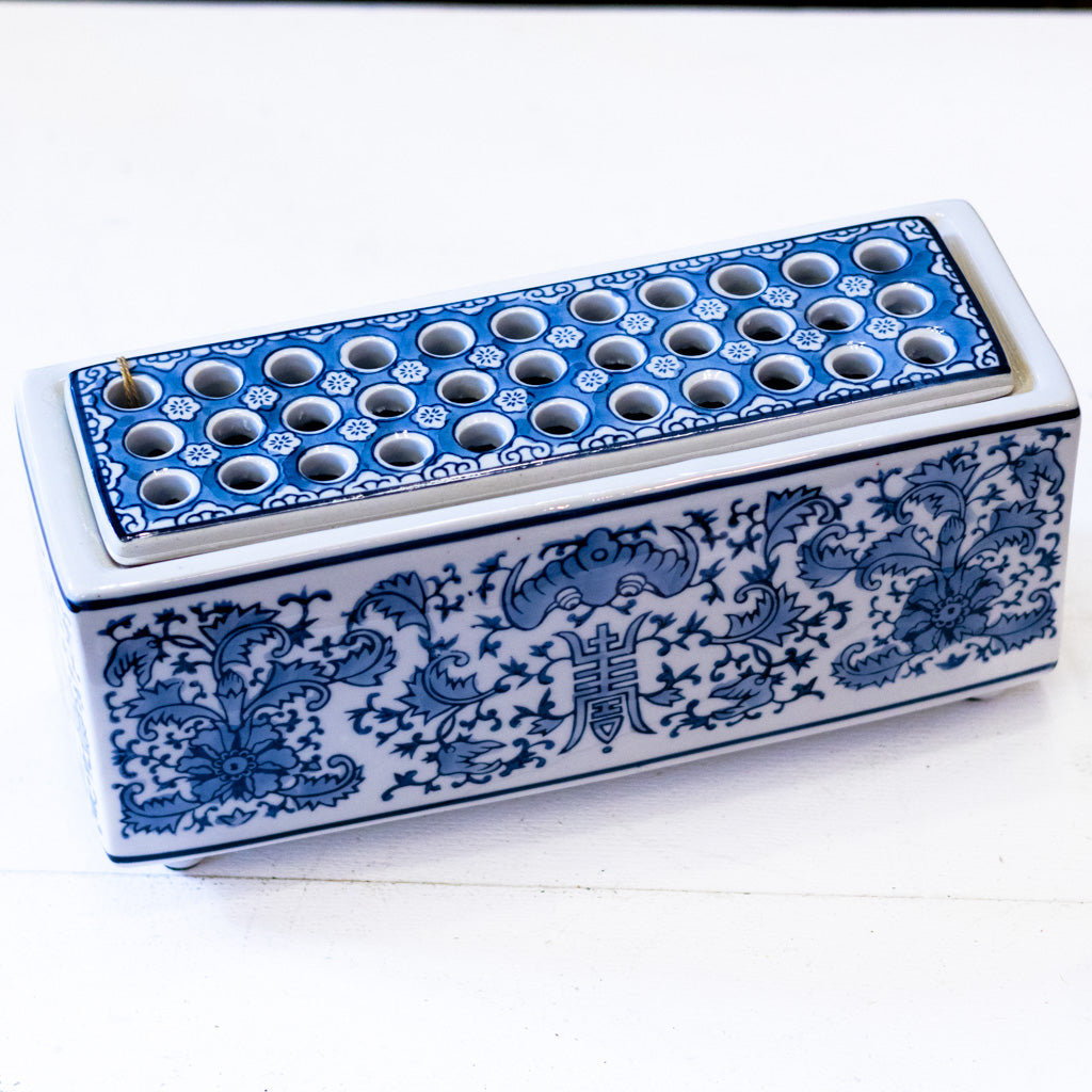 Blue White Longlife Flower Arranger