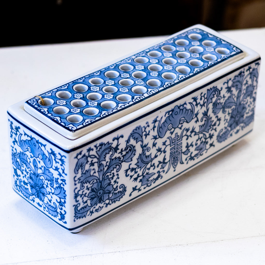 Blue White Longlife Flower Arranger