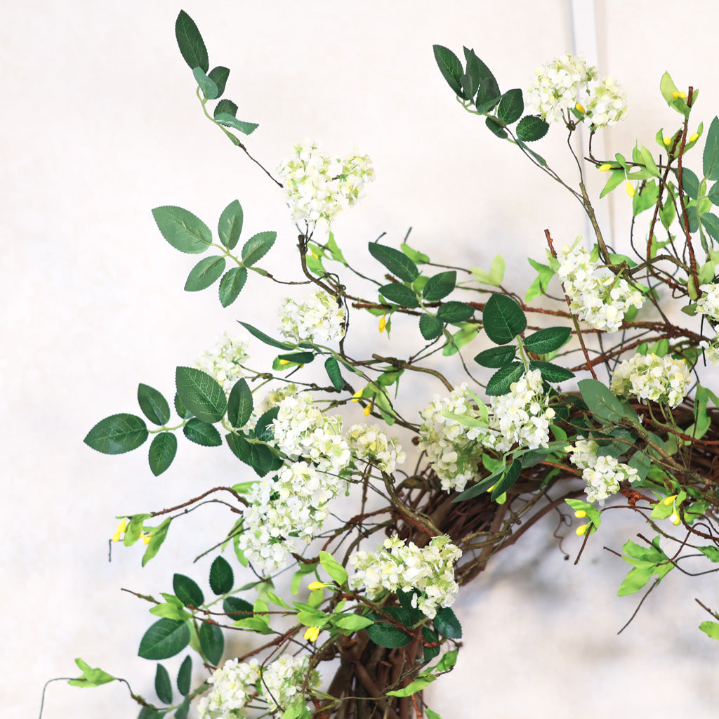 White Spirea Wreath