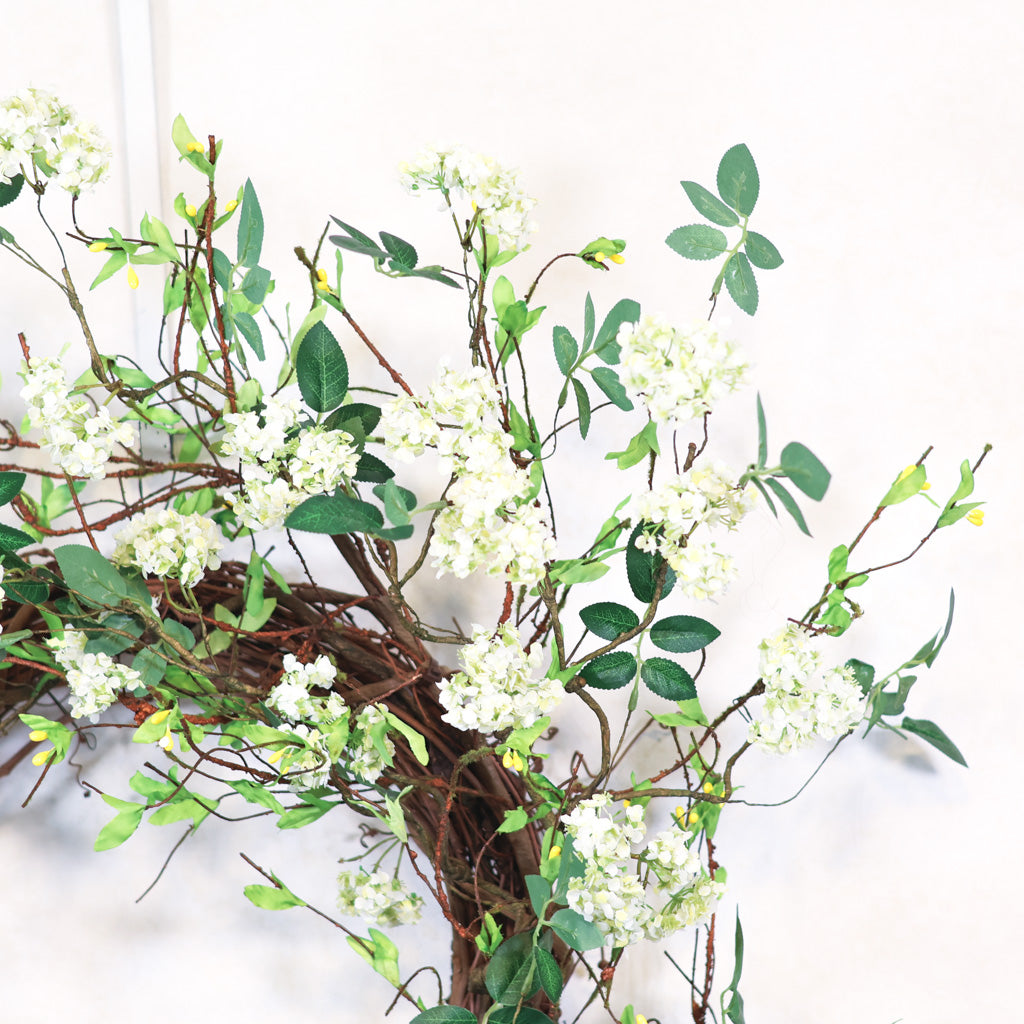 White Spirea Wreath