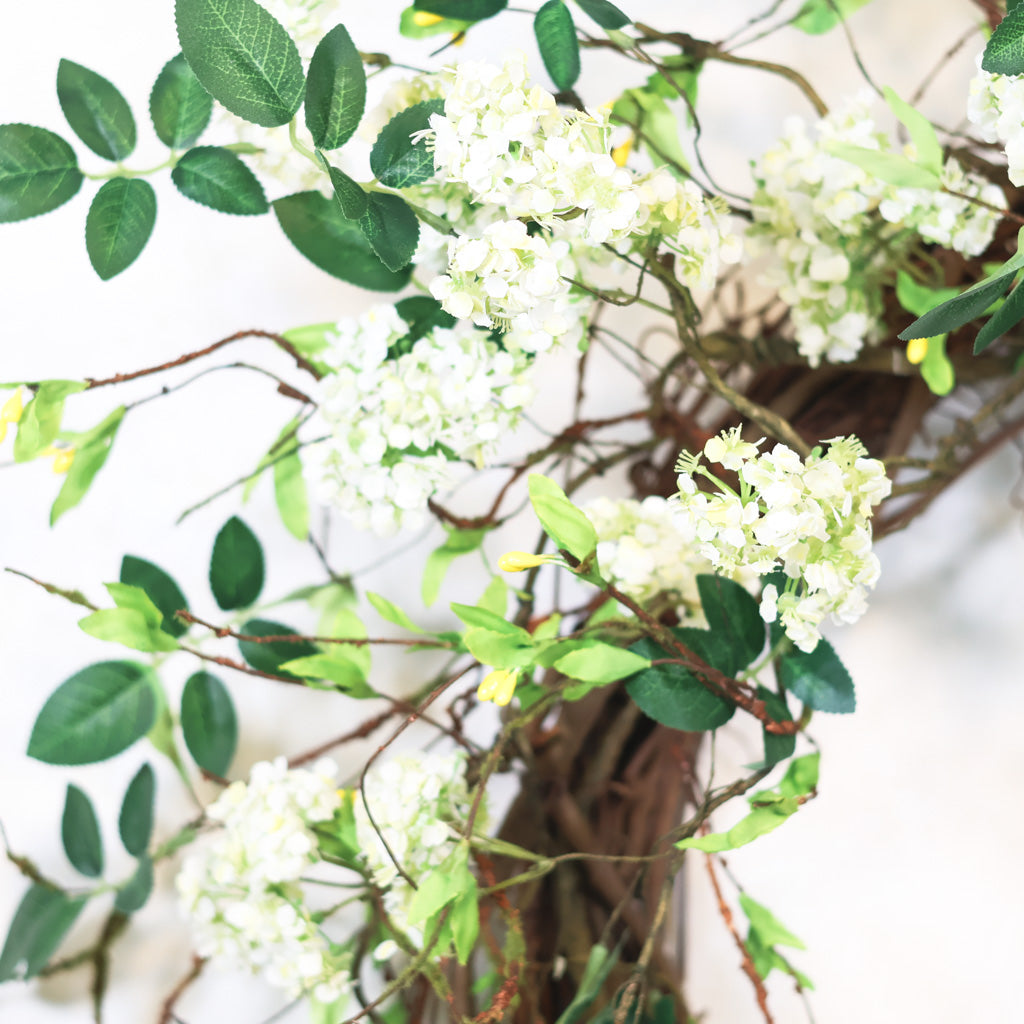 White Spirea Wreath