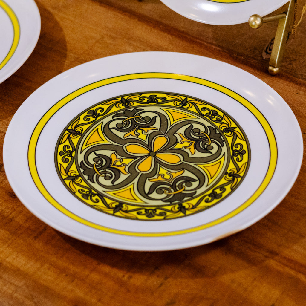 Set of Eight Vintage Melamine Plates