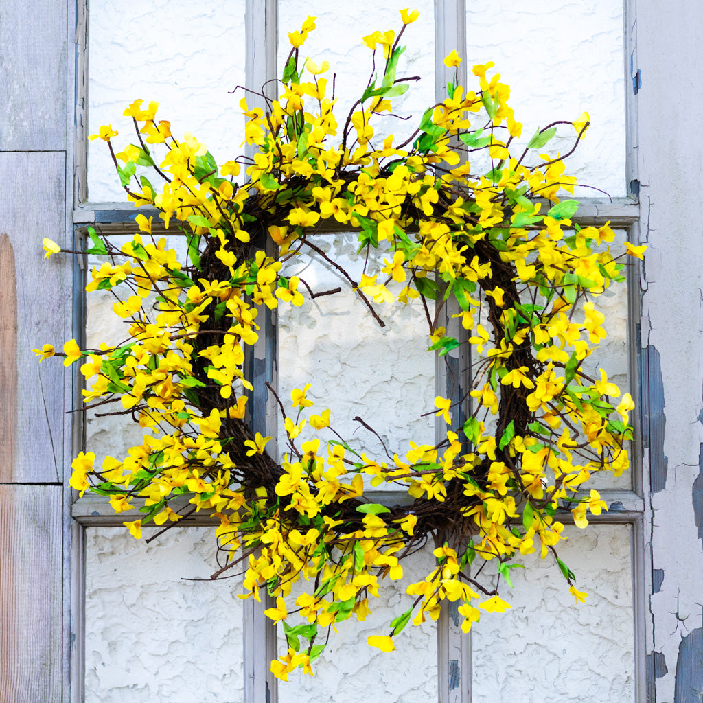 Yellow Forsythia Wreath