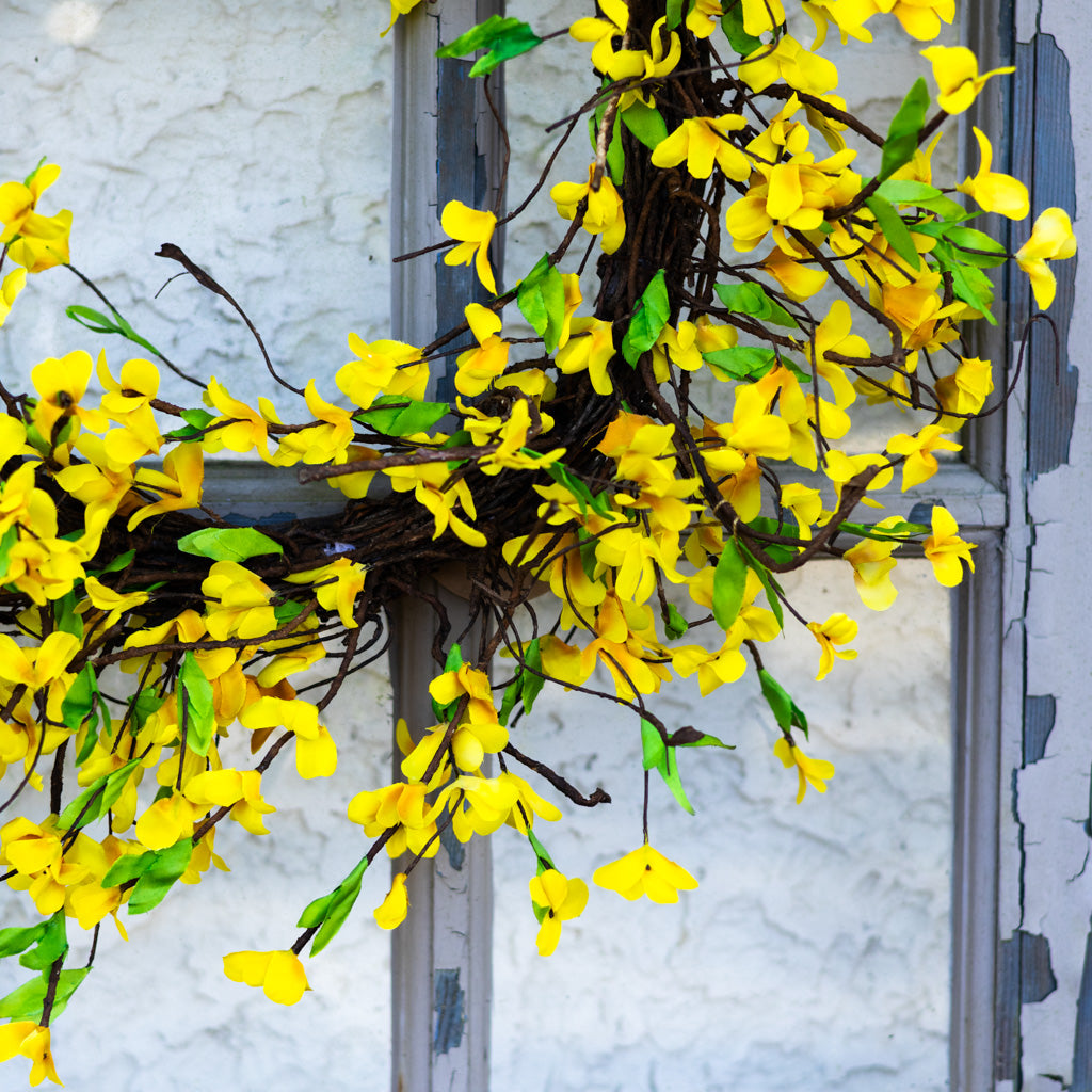 Yellow Forsythia Wreath