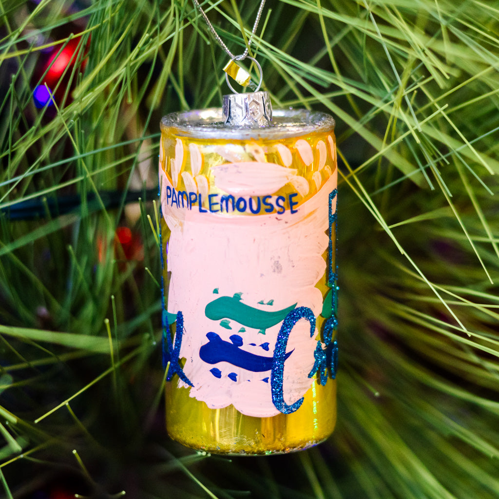 Fa La La Croix Soda Can Sparkle Ornament