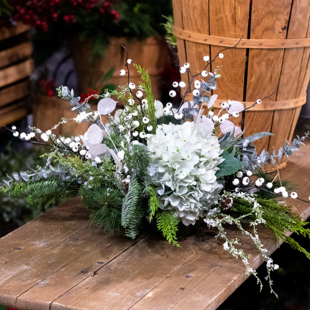 Winter Blues Centerpiece Drop In