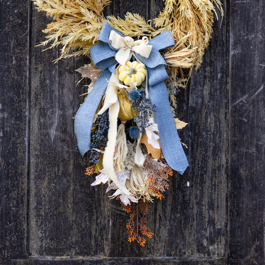 Tattered Denim Bow Bough