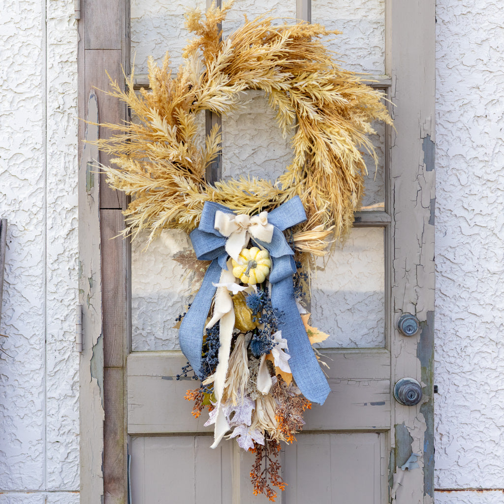 Tattered Denim Bow Bough
