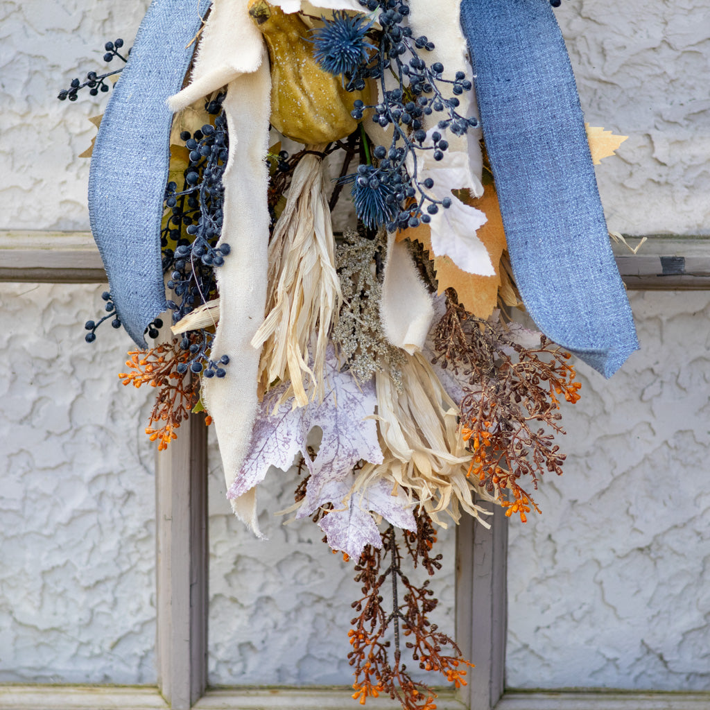 Tattered Denim Bow Bough