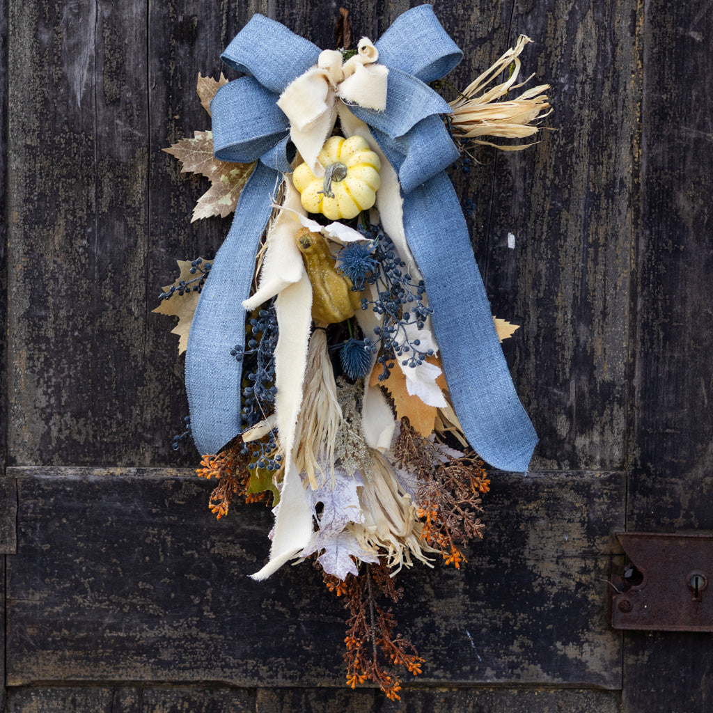 Tattered Denim Bow Bough