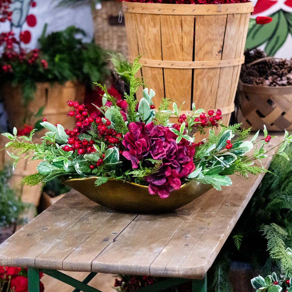 Crimson Christmas Centerpiece