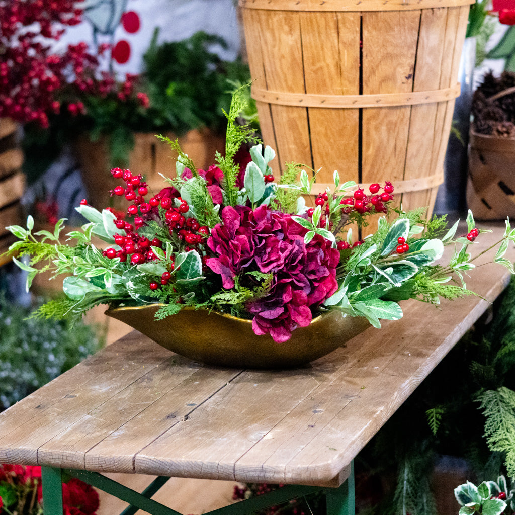Crimson Christmas Centerpiece