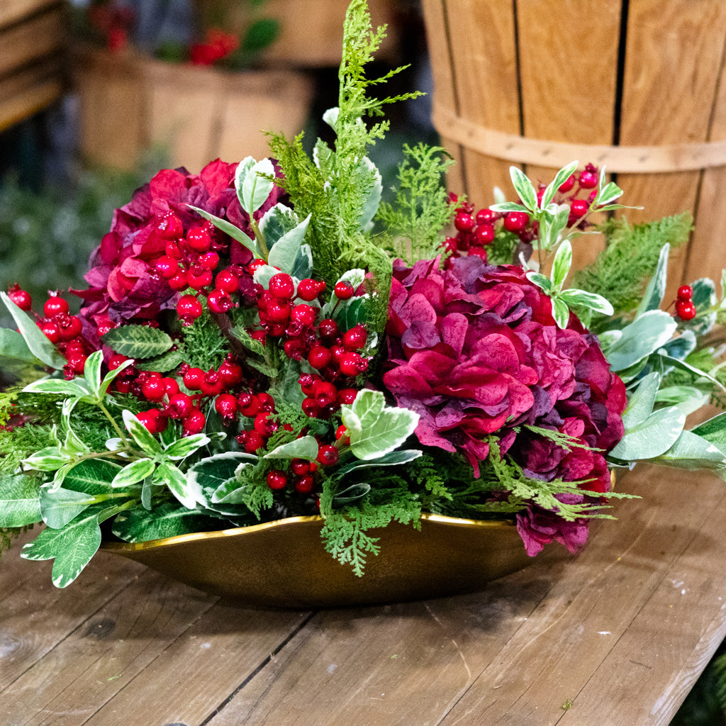 Crimson Christmas Centerpiece