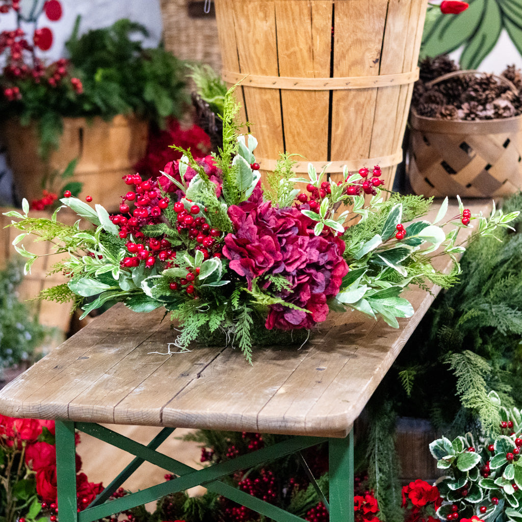 Crimson Christmas Centerpiece