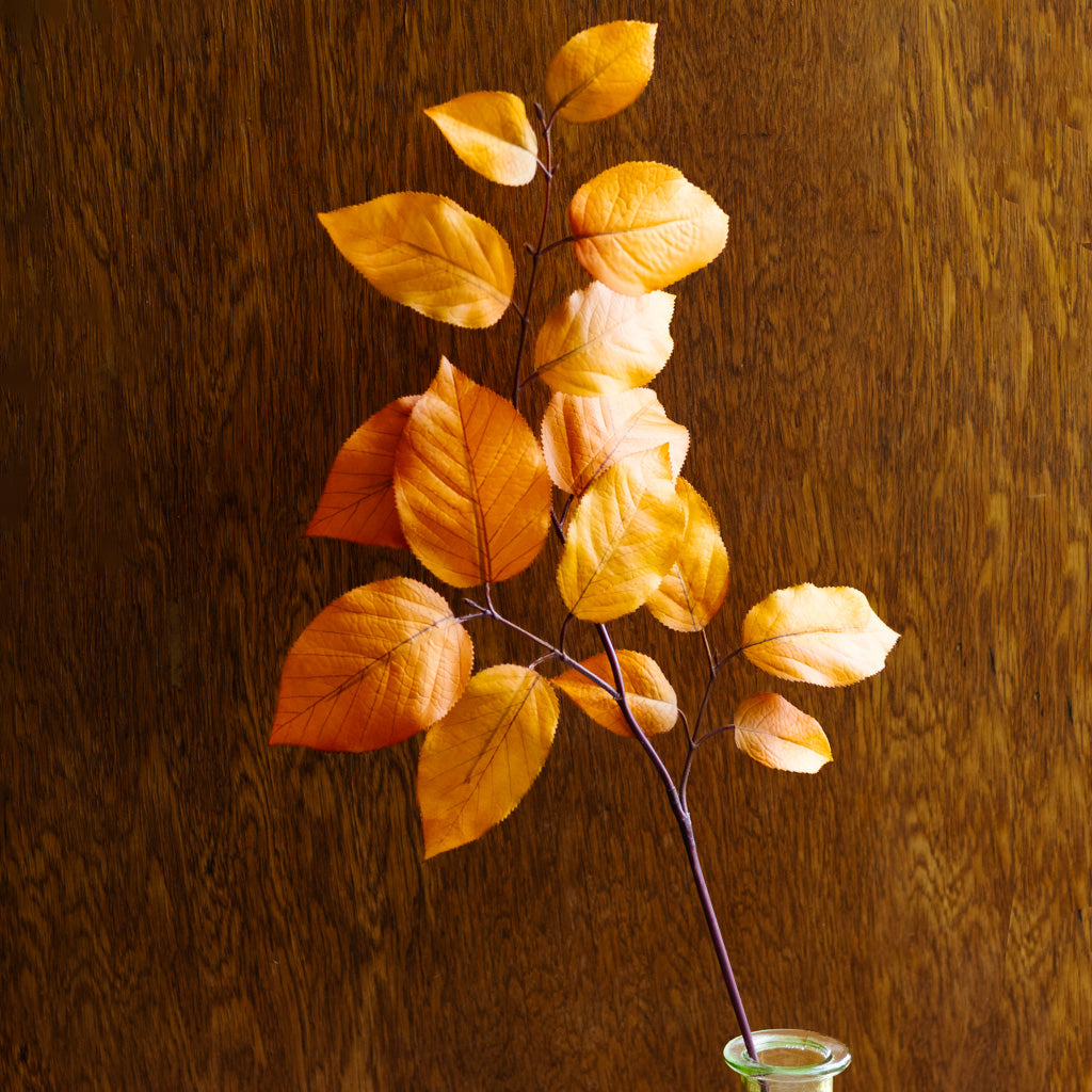 Caramel Autumn Salal Leaf Spray