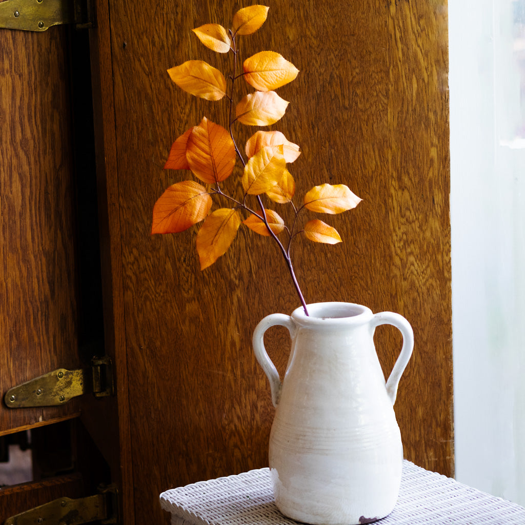 Caramel Autumn Salal Leaf Spray