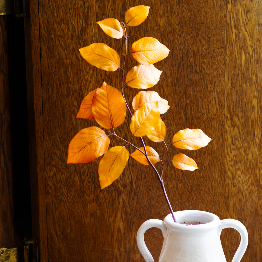 Caramel Autumn Salal Leaf Spray