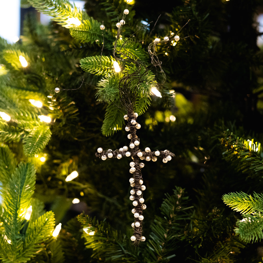 Twisted Brown Wire Cross