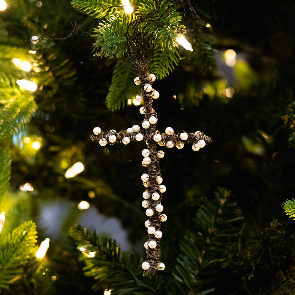 Twisted Brown Wire Cross