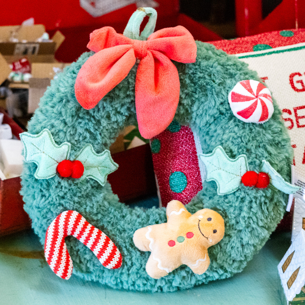 Plush Toy Festive Green Wreath