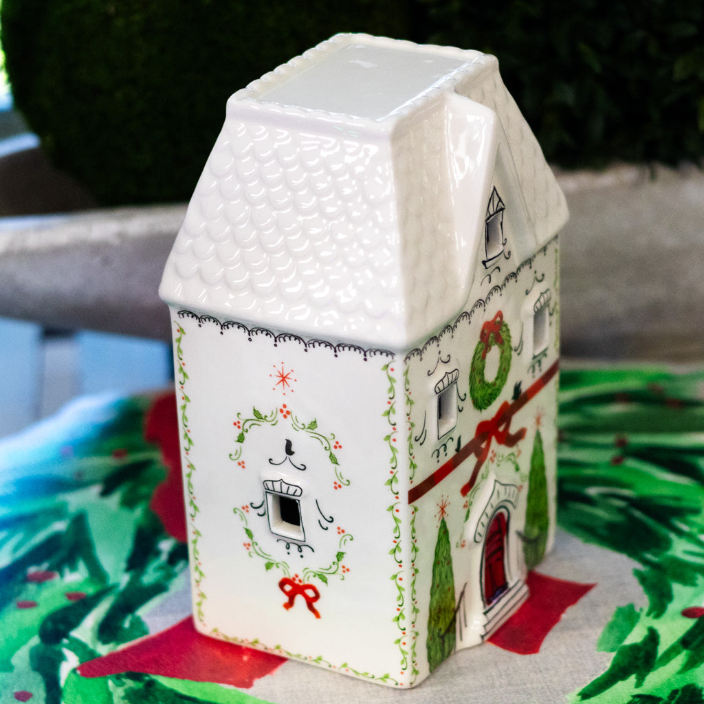 Ceramic Lighted Village House Medium
