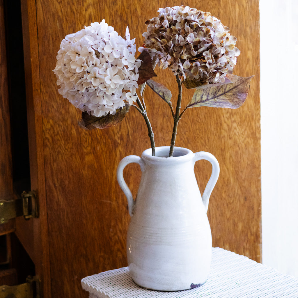 Brown Cream Hydrangea Spray