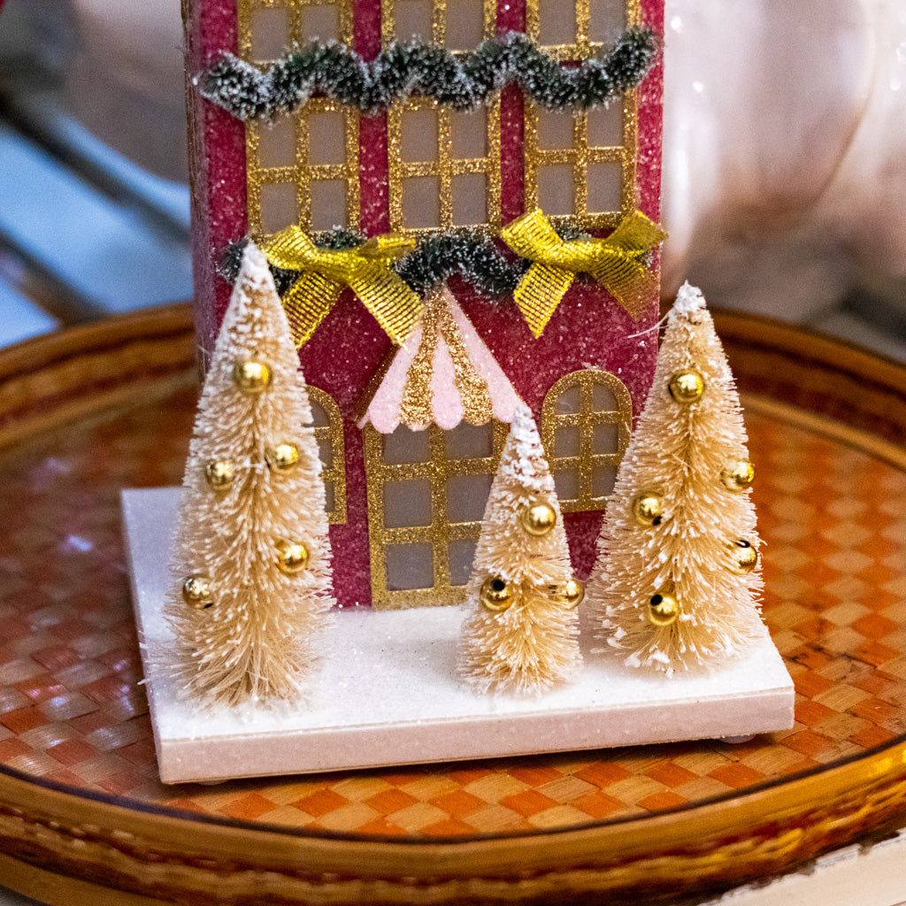 Tinsel Garland Multicolored Paper House