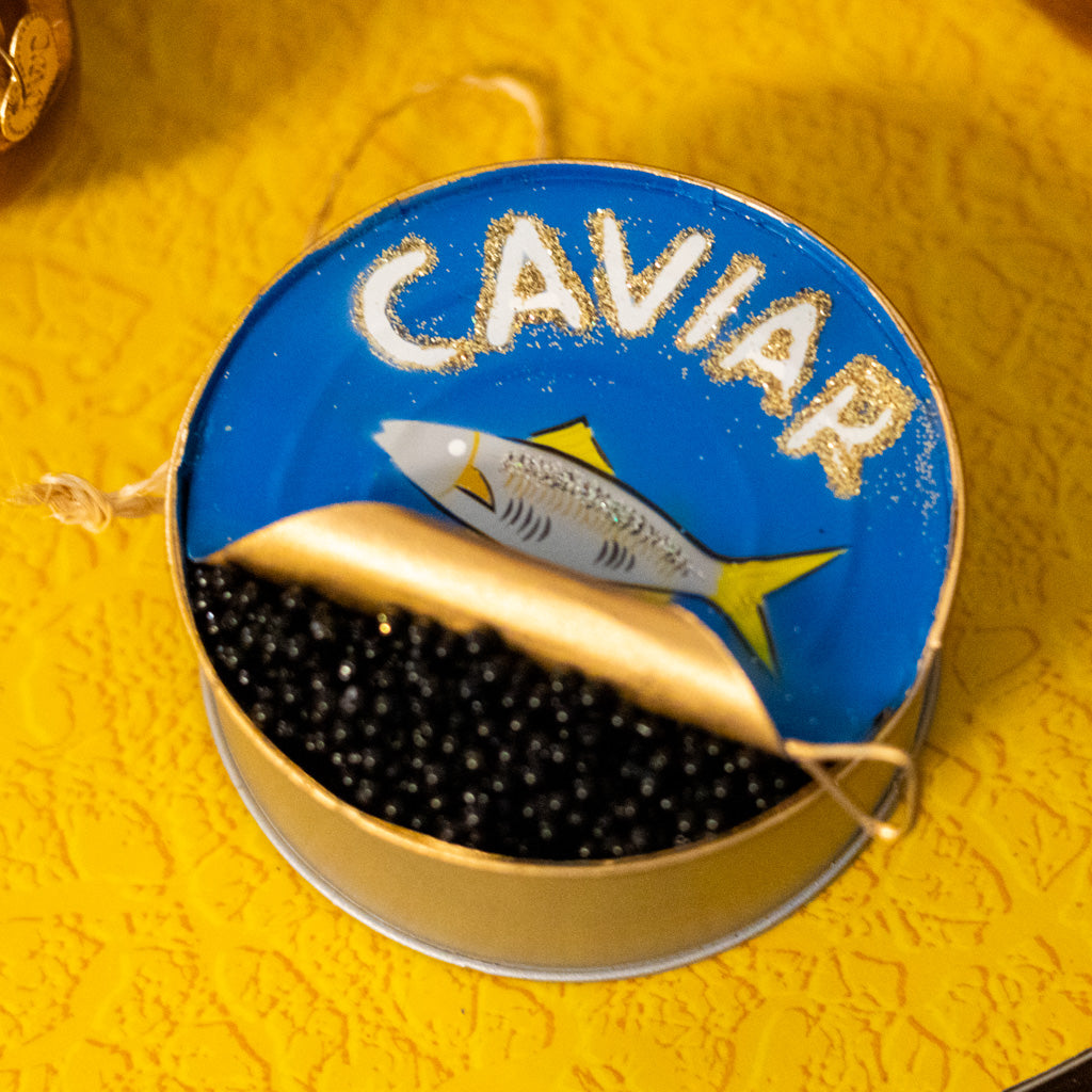 Can of Caviar Resin Ornament