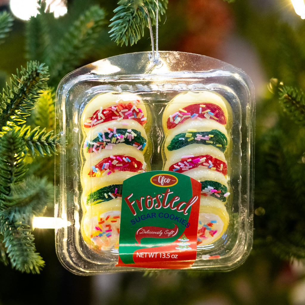 Deliciously Soft Sugar Cookies Glass Ornament