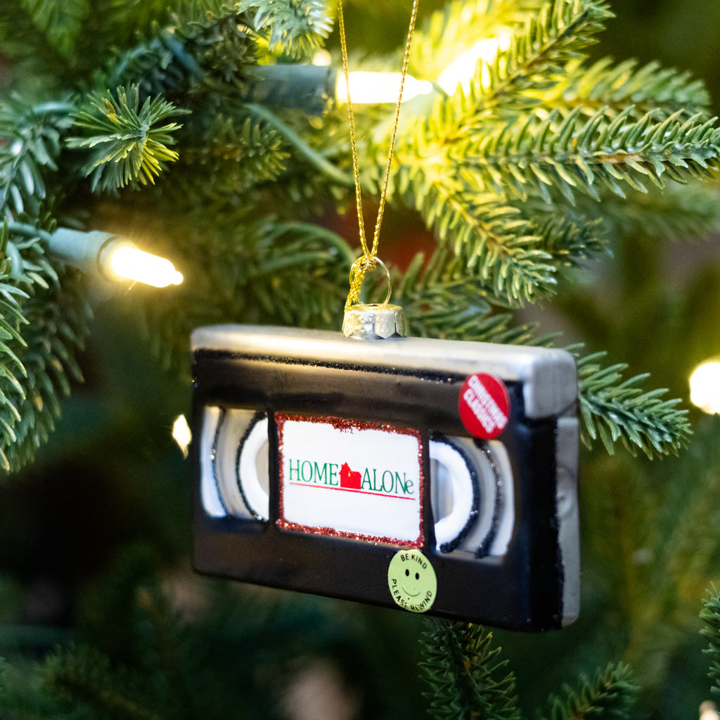 VHS Tape Glass Ornament