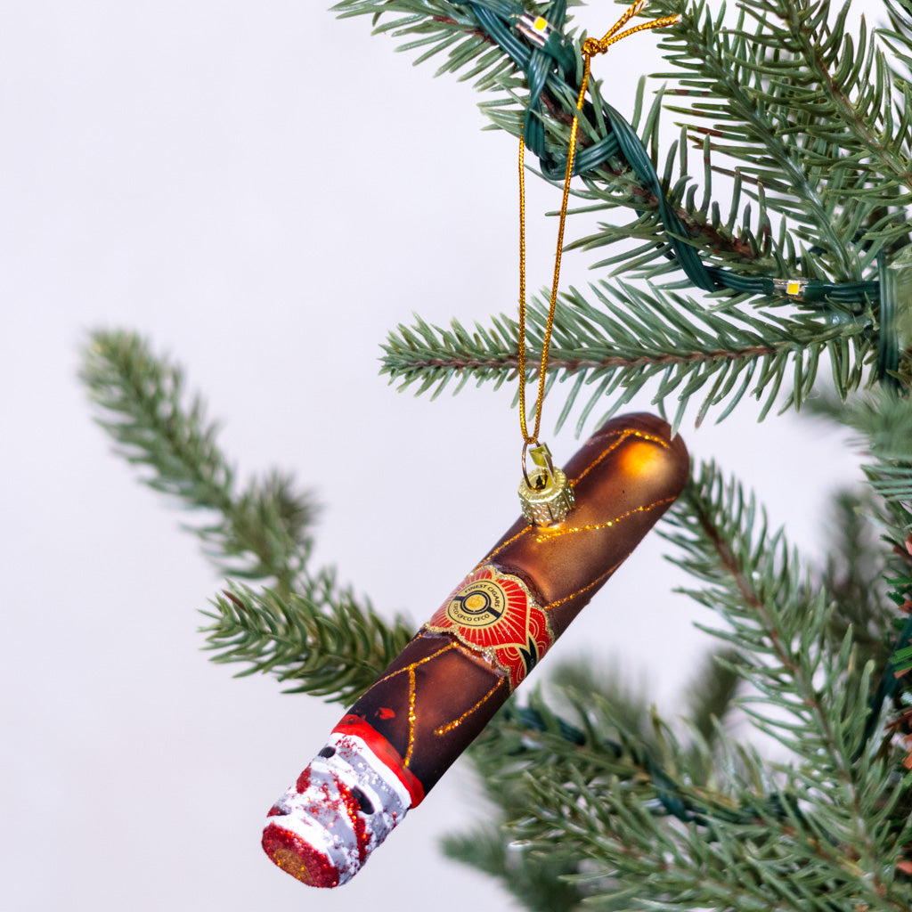 Cigar Glass Ornament