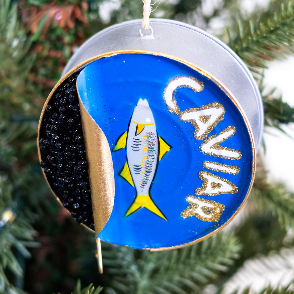 Can of Caviar Resin Ornament