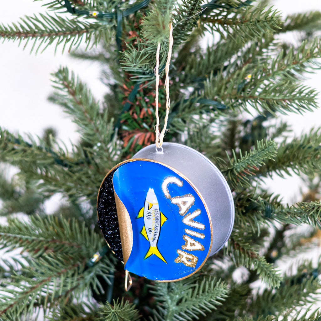 Can of Caviar Resin Ornament